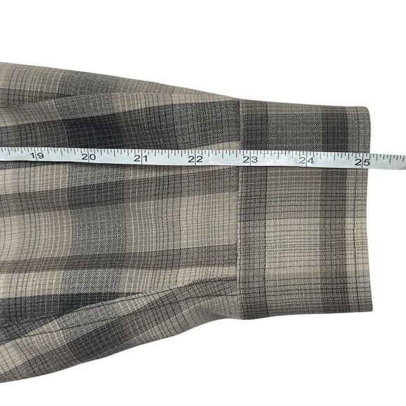 Sir Pendleton Mens XL Gray Plaid Long Sleeve Button Down Dress Shirt - Picture 7 of 9